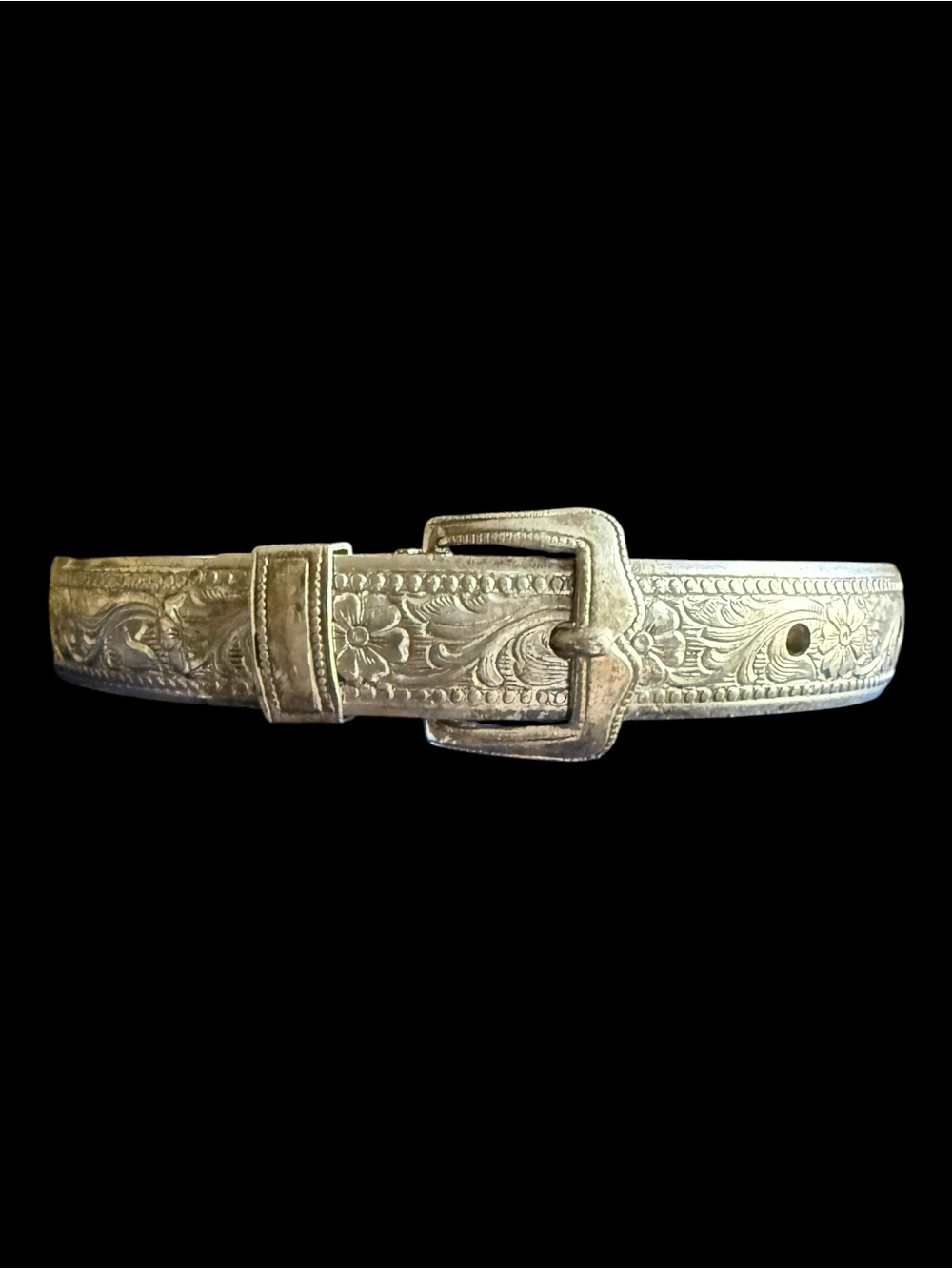 Vintage Hayward Sterling Silver Belt Buckle Bangle Bracelet
